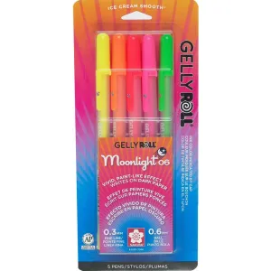 Gelly Roll Moonlight Pen Sets 5 Color Dawn Fine Set