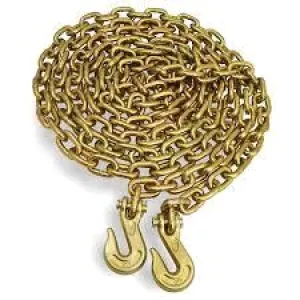 Grade 70 Transport Chain w/ Clevis Grab Hooks | LENGTH OPTIONS