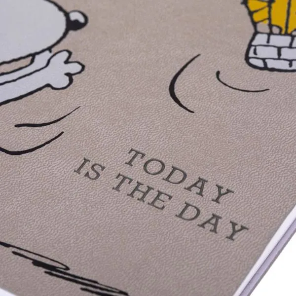 Graphique de France Vegan Leather Journal - Peanuts Today Is The Day