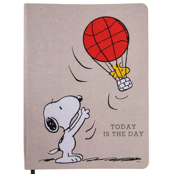 Graphique de France Vegan Leather Journal - Peanuts Today Is The Day