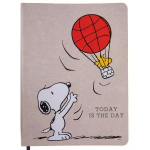 Graphique de France Vegan Leather Journal - Peanuts Today Is The Day