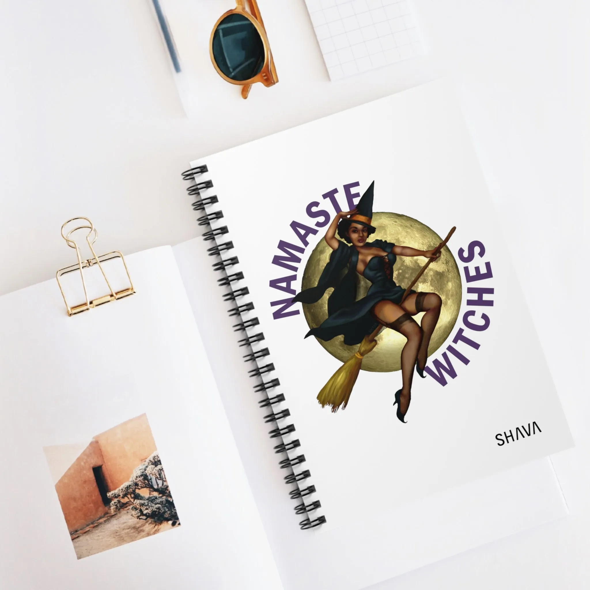 Halloween/ Spiral Notebook - Ruled Line/ Namaste Witches