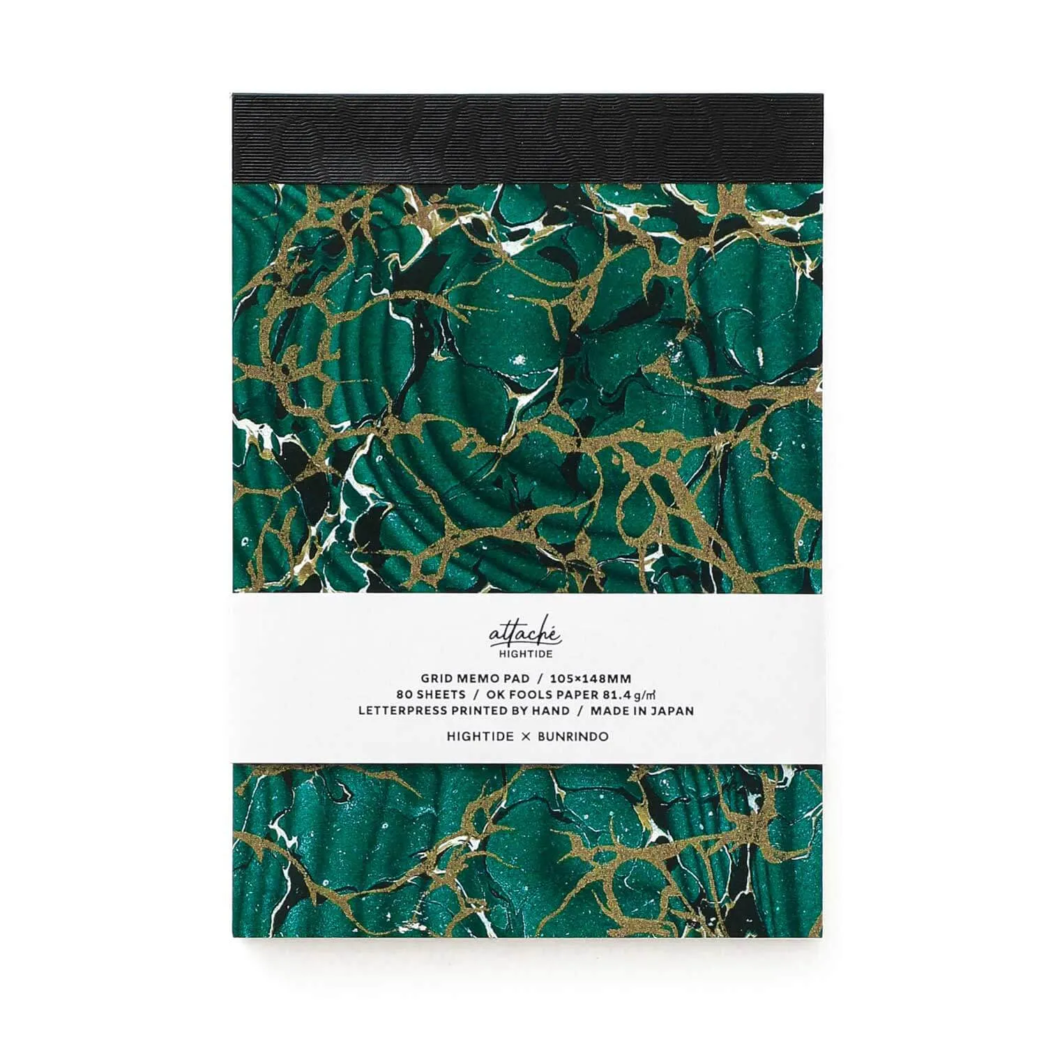 Hightide Attache Letterpress Printed Memo Pad A6 [81.4gsm]