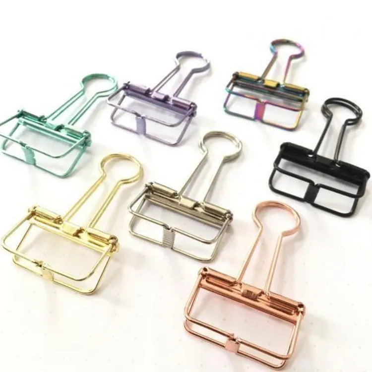 Hollow Binder Clip Green