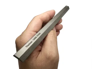 Indestructible Machined Titanium Precision 6" Inch / 15CM Ruler With Decimal Chart