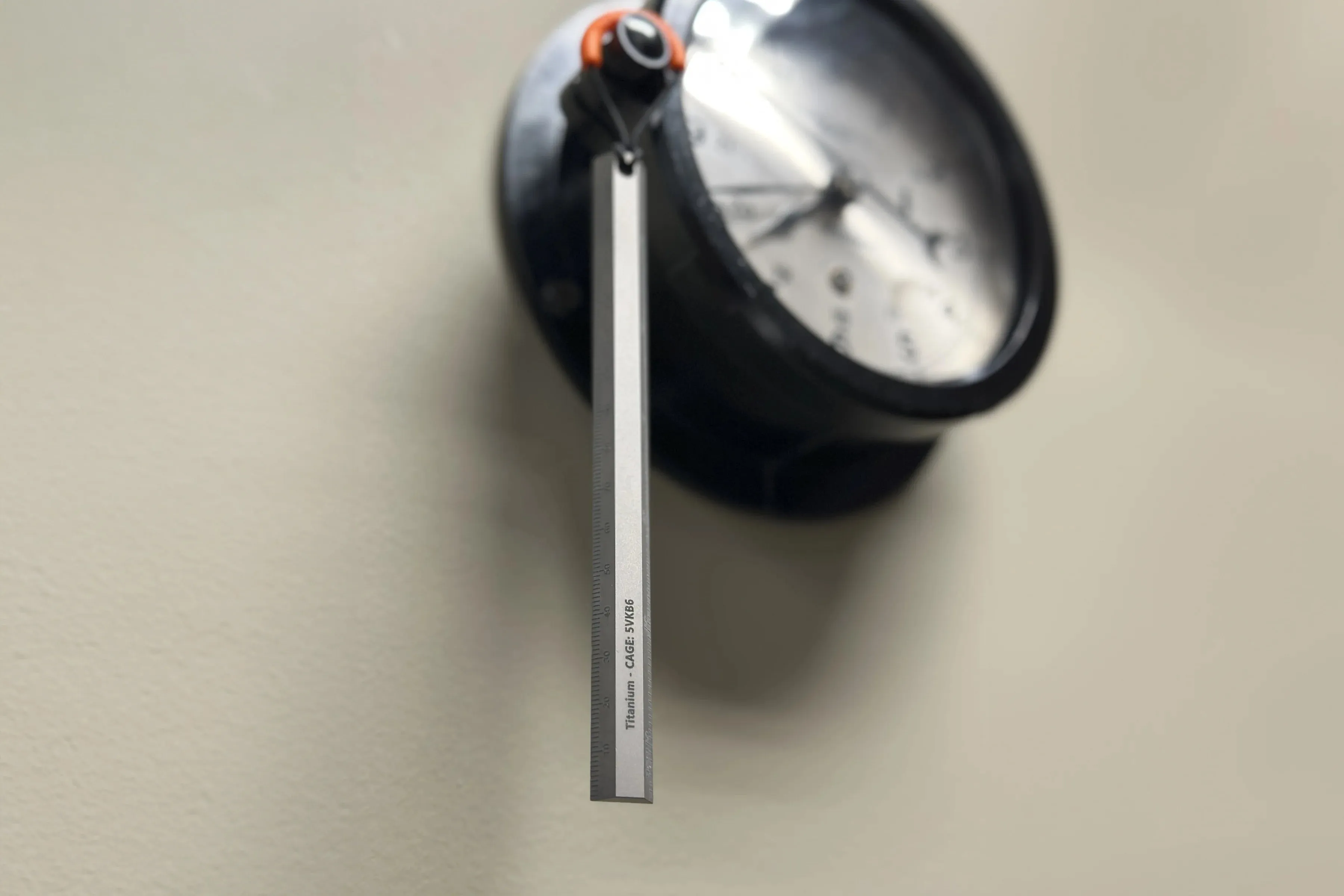 Indestructible Machined Titanium Precision 6" Inch / 15CM Ruler With Decimal Chart