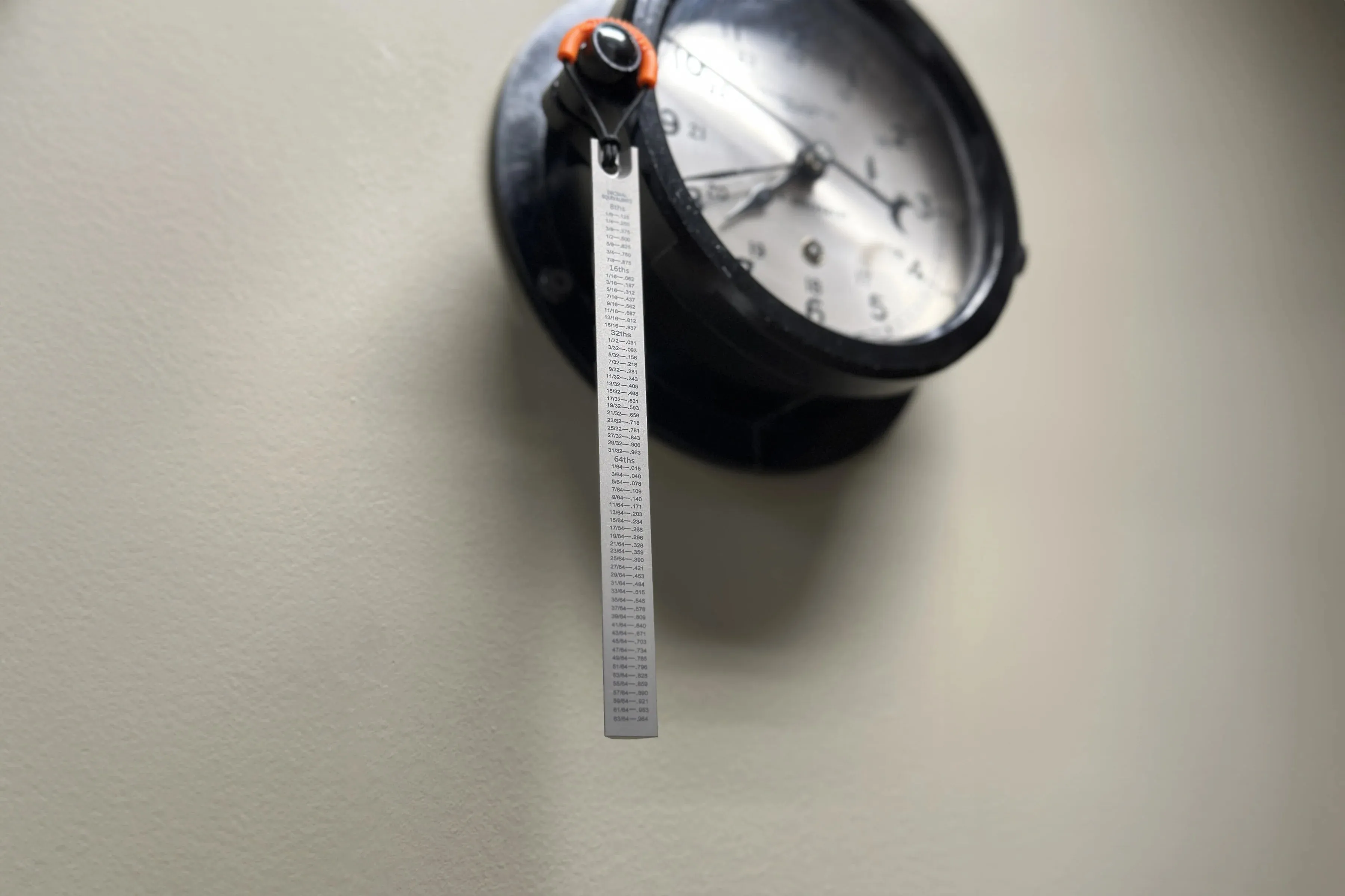 Indestructible Machined Titanium Precision 6" Inch / 15CM Ruler With Decimal Chart