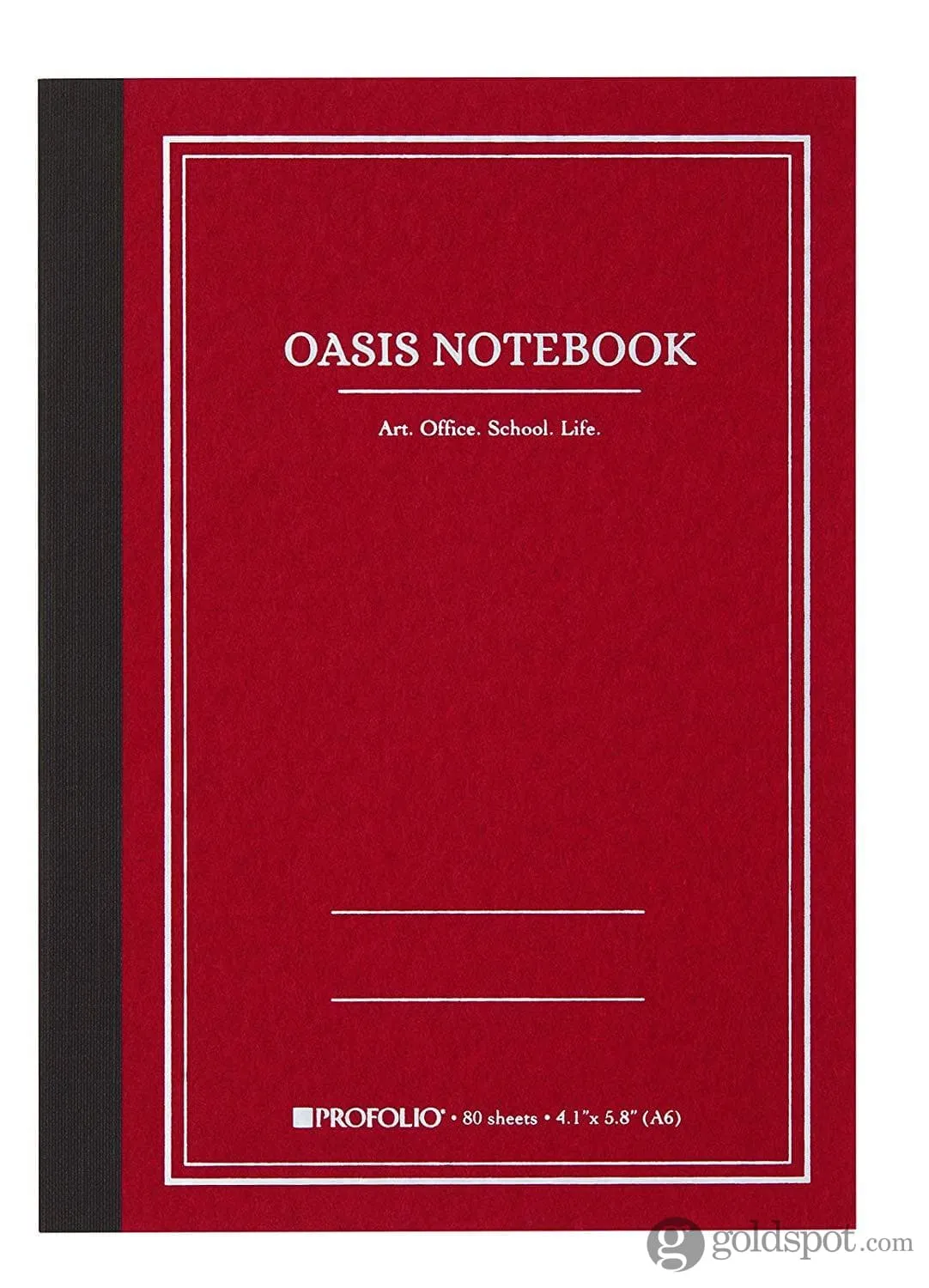 Itoya Profolio Oasis Lined Notebook in Brick - A6