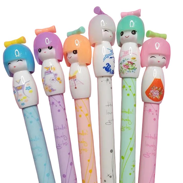 Kokeshi Dolls Collection Gel Pens