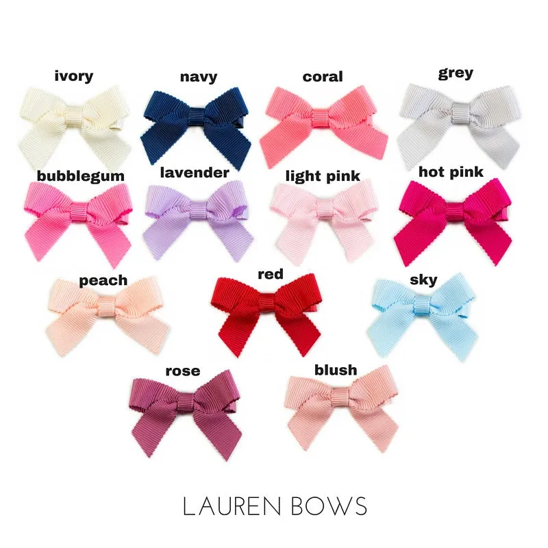 Lauren Bow Grey Pair - CLEARANCE