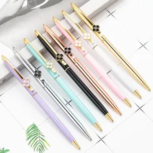 Leaf Clover Flower Metal Body Premium Ball Point Pen