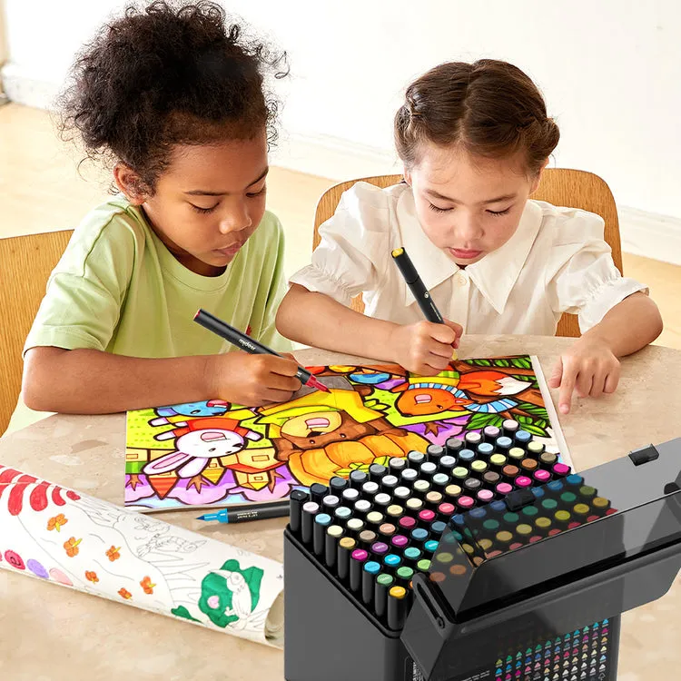 Let's Paint! Oil-based Dual Tip Marker 120 Colours