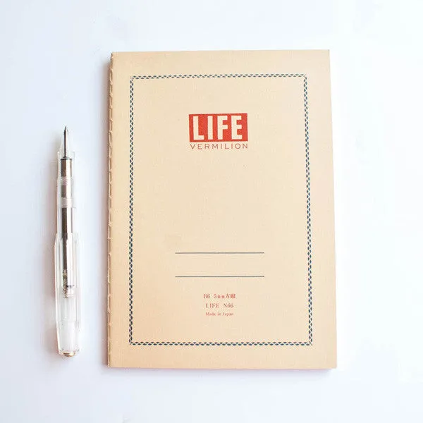 L!FE B6 Vermillion Notebook