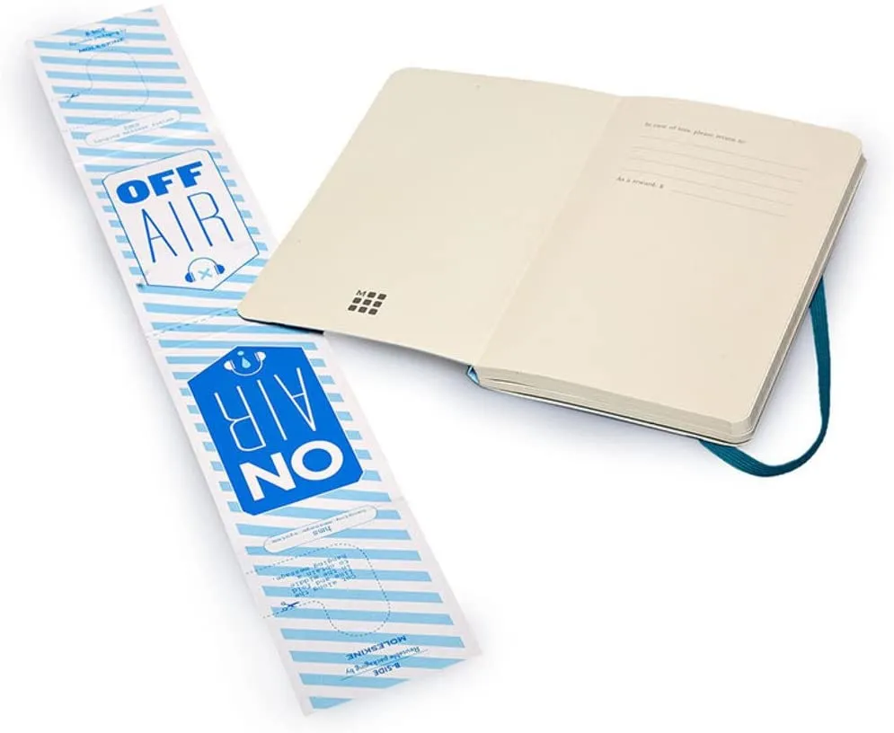 Moleskine Ruled Soft Cover Notebook Pocket Size Underwater Blue