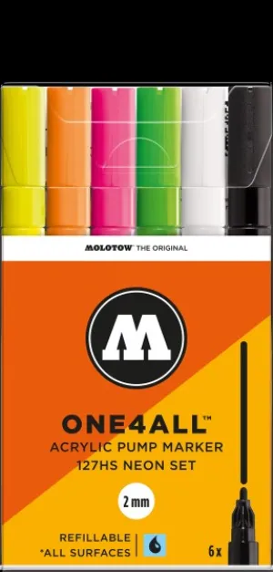 Molotow 127Hs Neon-Set - 2Mm