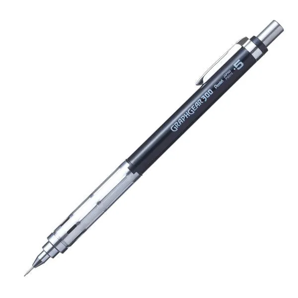 Pentel GraphGear 300 Mechanical Drafting Pencil, 0.5mm Black