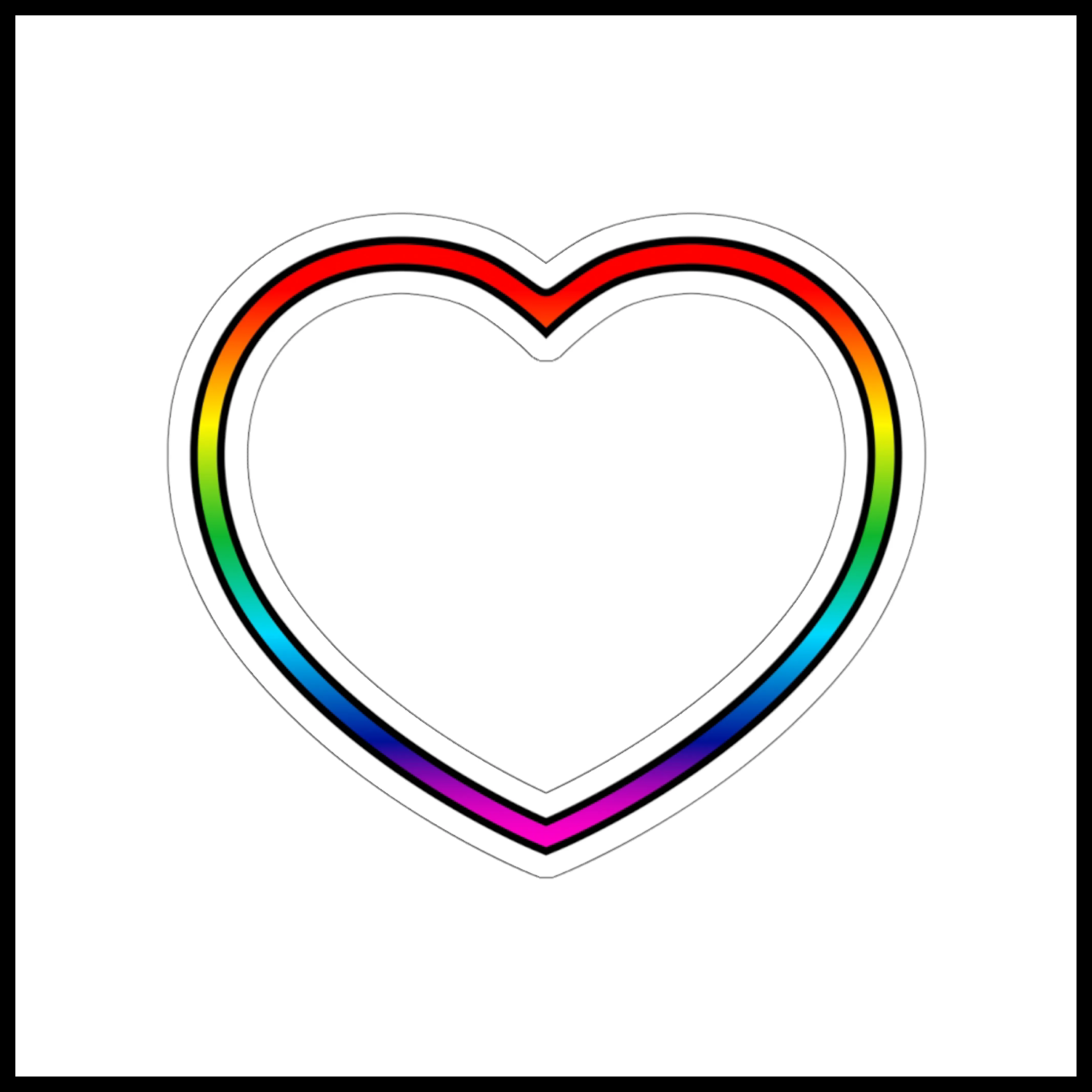 Pridees Heart Sticker