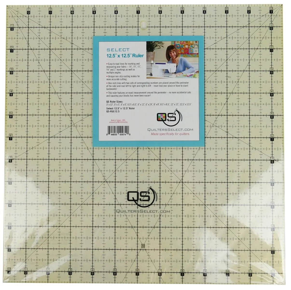 Quilter Select Ruler 12.5"x12.5"
