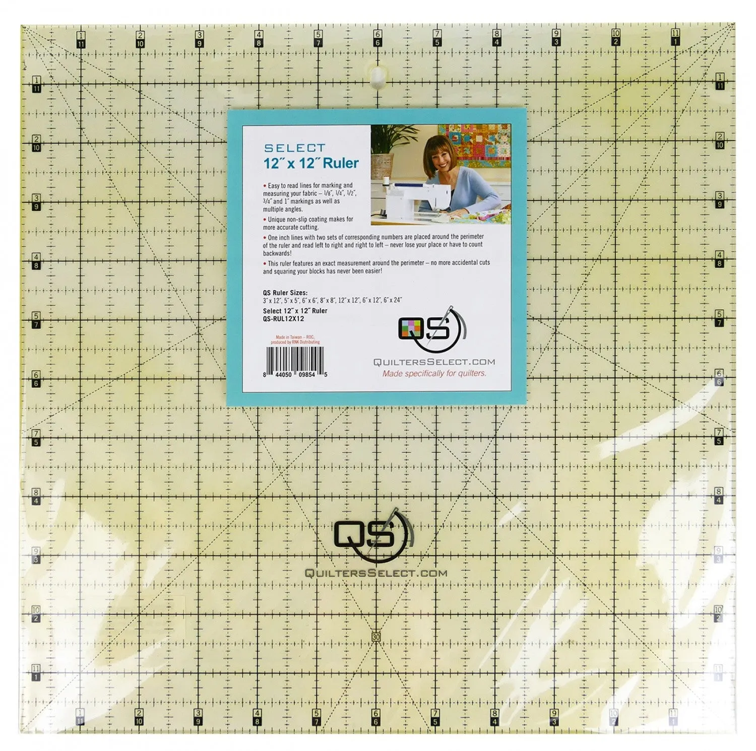 Quilters Select Non-Slip Rulers, Various sizes