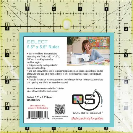 Quilters Select Non-Slip Rulers, Various sizes