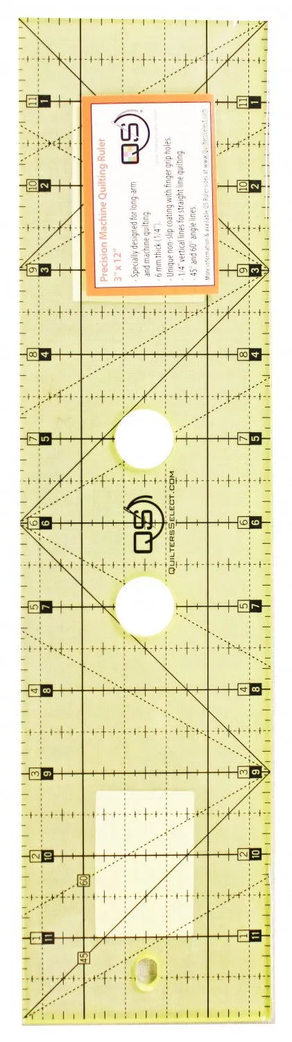 Quilters Select Non-Slip Rulers, Various sizes