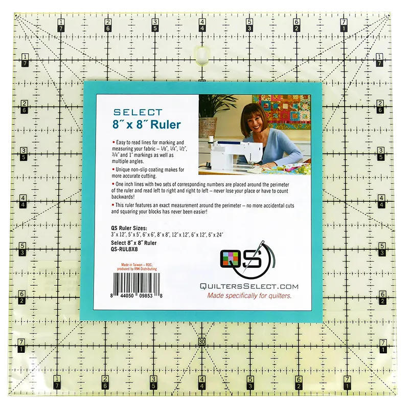 Quilters Select Non-Slip Rulers, Various sizes