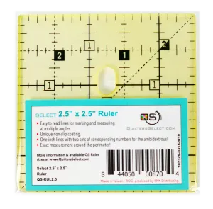 Quilters Select Rulers - 2.5" x 2.5"