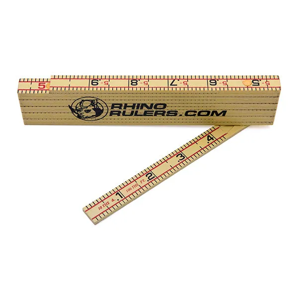 Rhino Rulers 55125 Engineer's 6' Folding Ruler