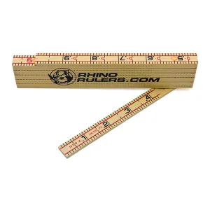 Rhino Rulers 55125 Engineer's 6' Folding Ruler