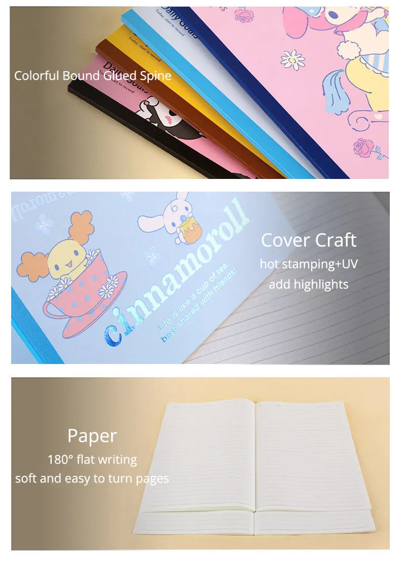 Sanrio Inspirational Quotes Ruled Notebook Set