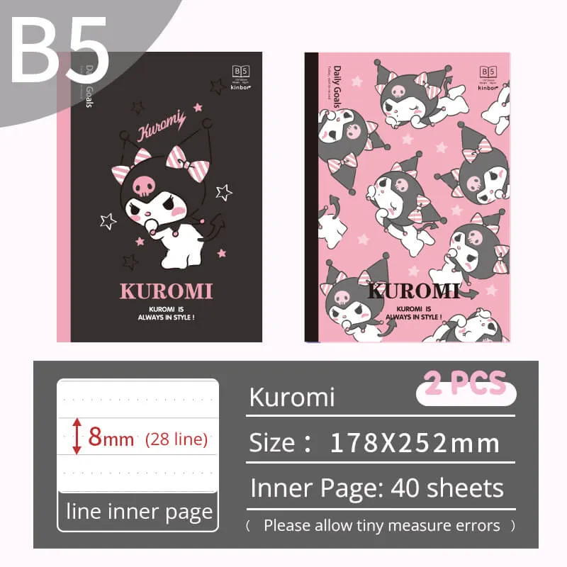 Sanrio Inspirational Quotes Ruled Notebook Set