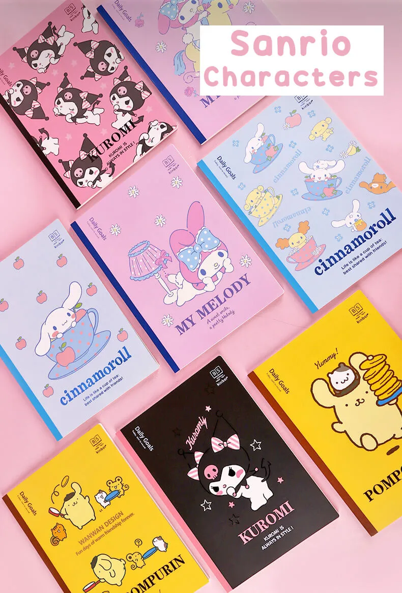 Sanrio Inspirational Quotes Ruled Notebook Set