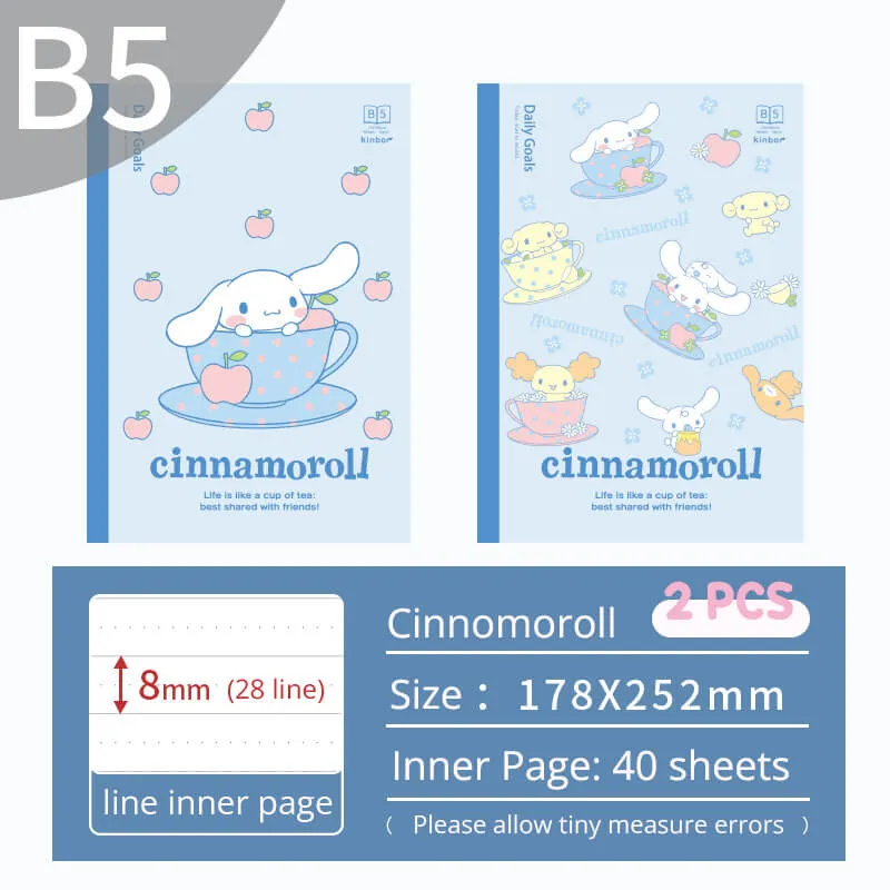 Sanrio Inspirational Quotes Ruled Notebook Set
