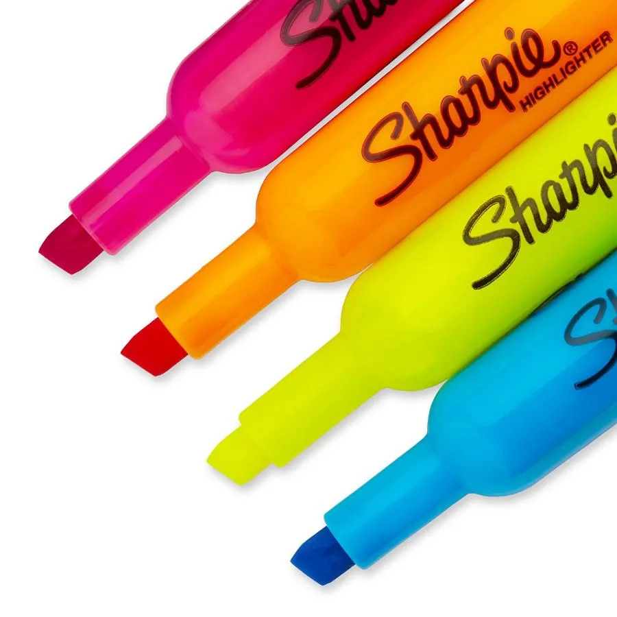 Sharpie Accent Tank Highlighters, Chisel Tip 4pk