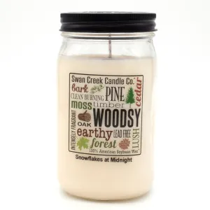 Snowflakes At Midnight 24oz Pantry Jar by Swan Creek Candle