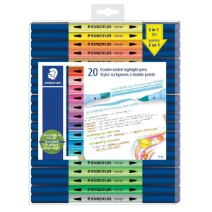 Staedtler Double-Ended Highlight Pens 20pk
