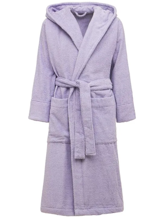 Tekla   Organic cotton bathrobe w/ hood 