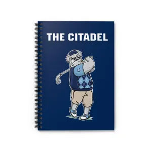 The Citadel Golf, Spike Golfing Spiral Notebook - Ruled Line