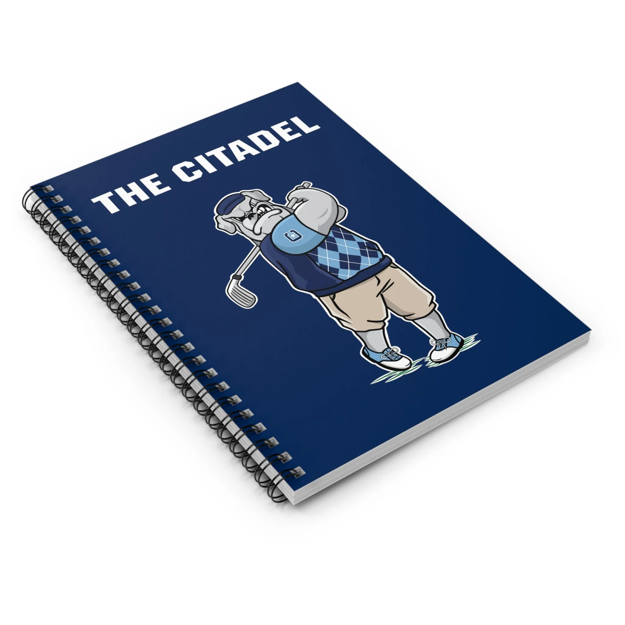 The Citadel Golf, Spike Golfing Spiral Notebook - Ruled Line