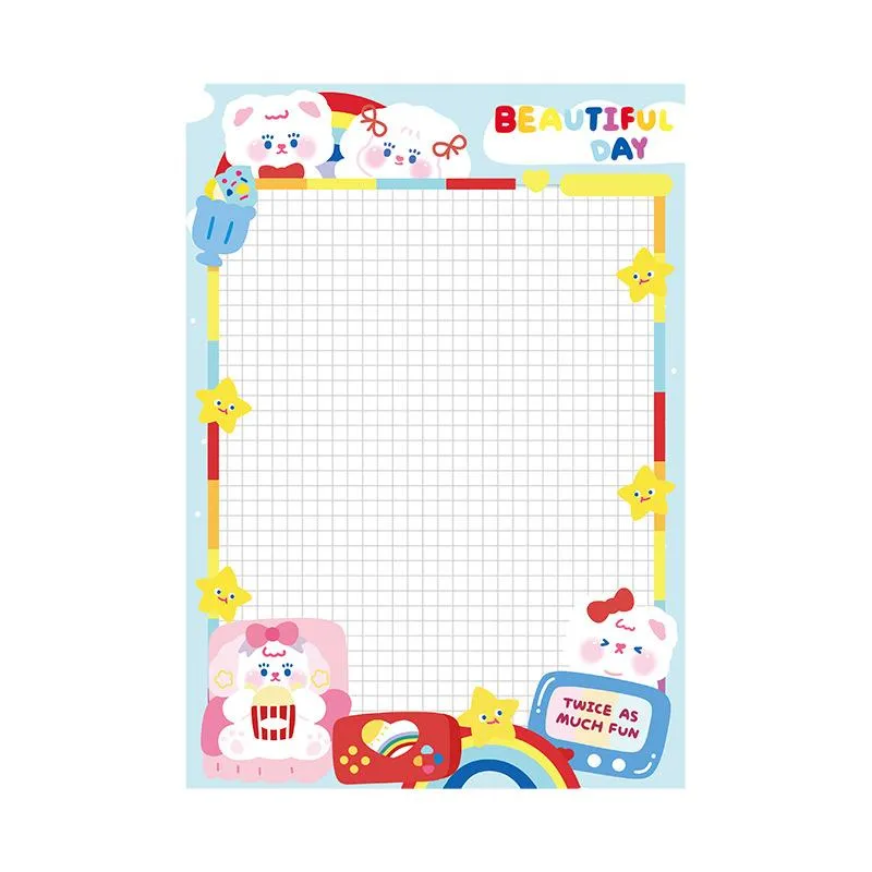 Toleet Cute Invitation Series Grid Memo