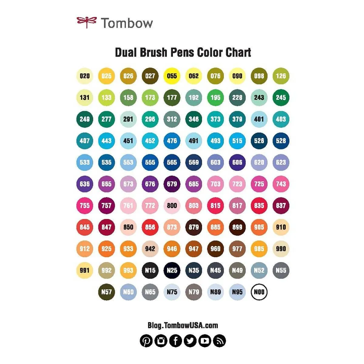 Tombow Dual Brush Pen - 993 Chrome Orange