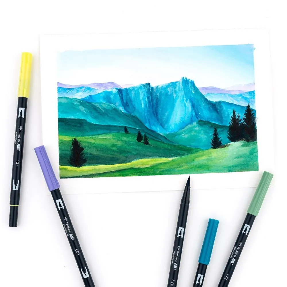 Tombow Dual Brush Pen Set 10pk Landscape