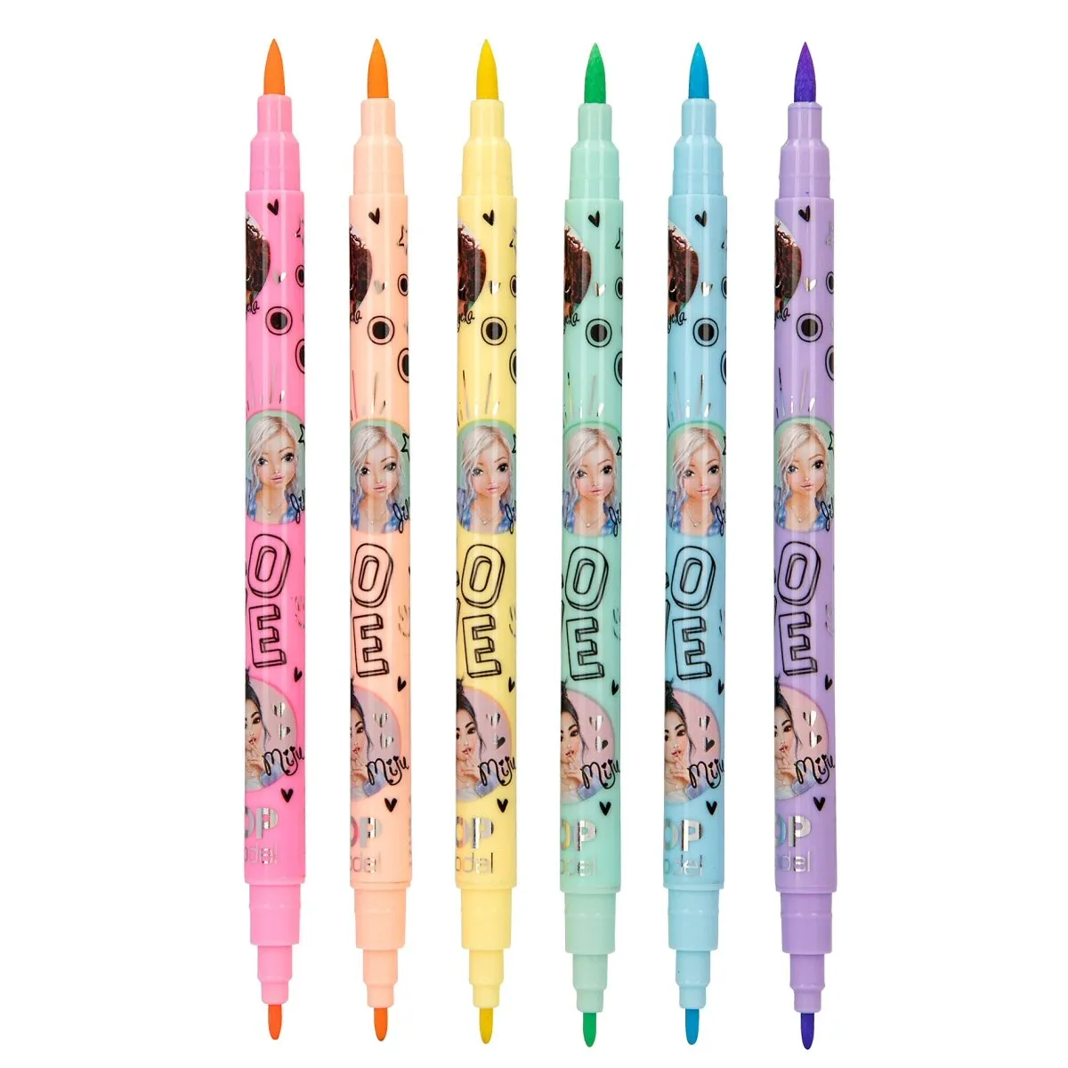 TOPModel Pastel Fibre Tip Pens Set