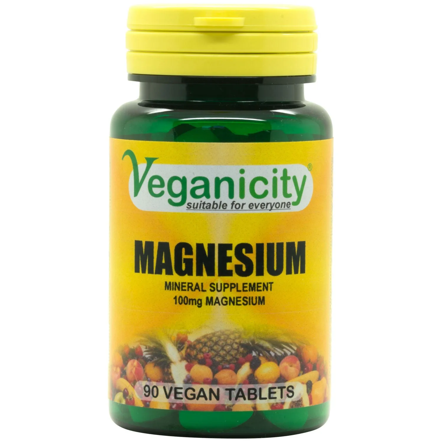 Veganicity Magnesium Mineral Supplement 100mg - 90 Tablets