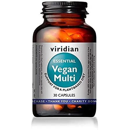 Viridian Essential Vegan Multivitamin 30 Cap