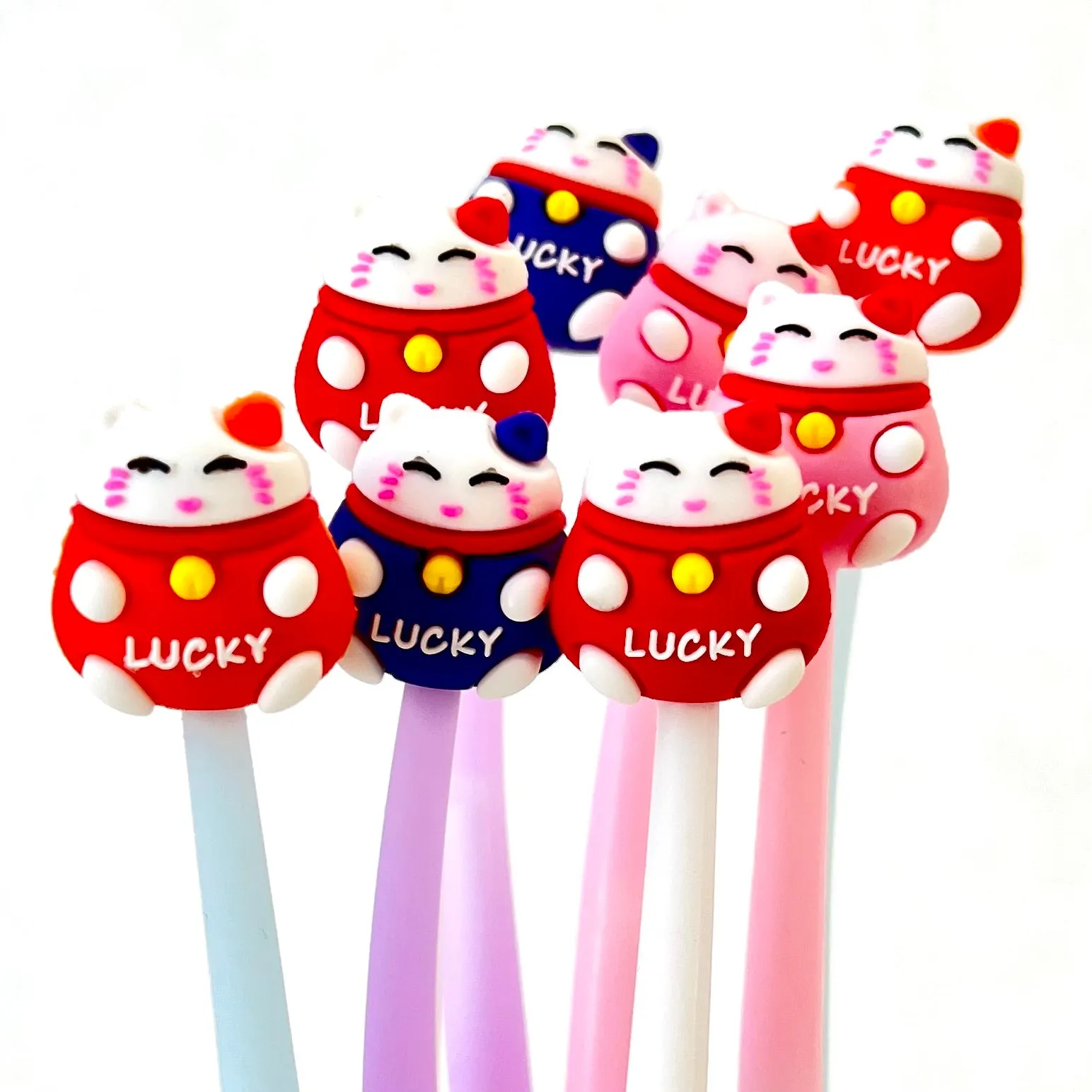 X 22448 LUCKY CAT WIGGLE GEL PEN-DISCONTINUED