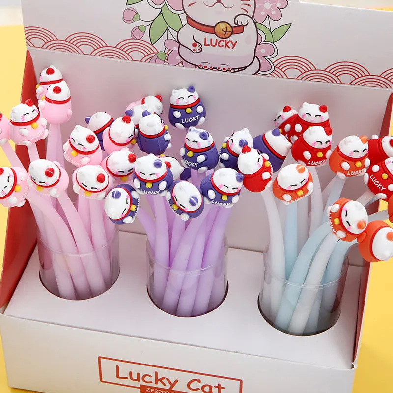 X 22448 LUCKY CAT WIGGLE GEL PEN-DISCONTINUED